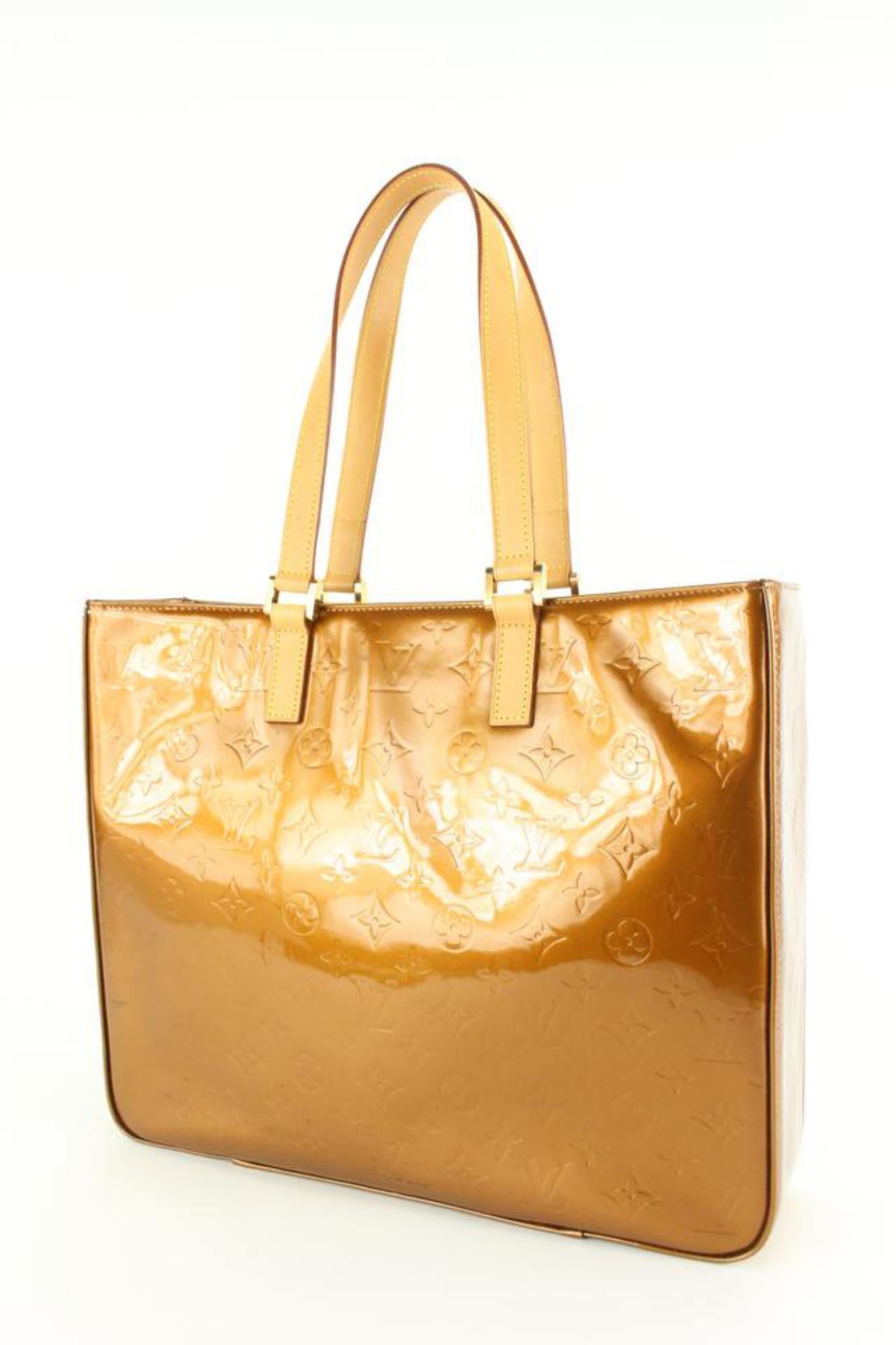 Louis Vuitton Bronze Monogram Vernis Columbus Zip Shoulder Bag 97lk826s 6