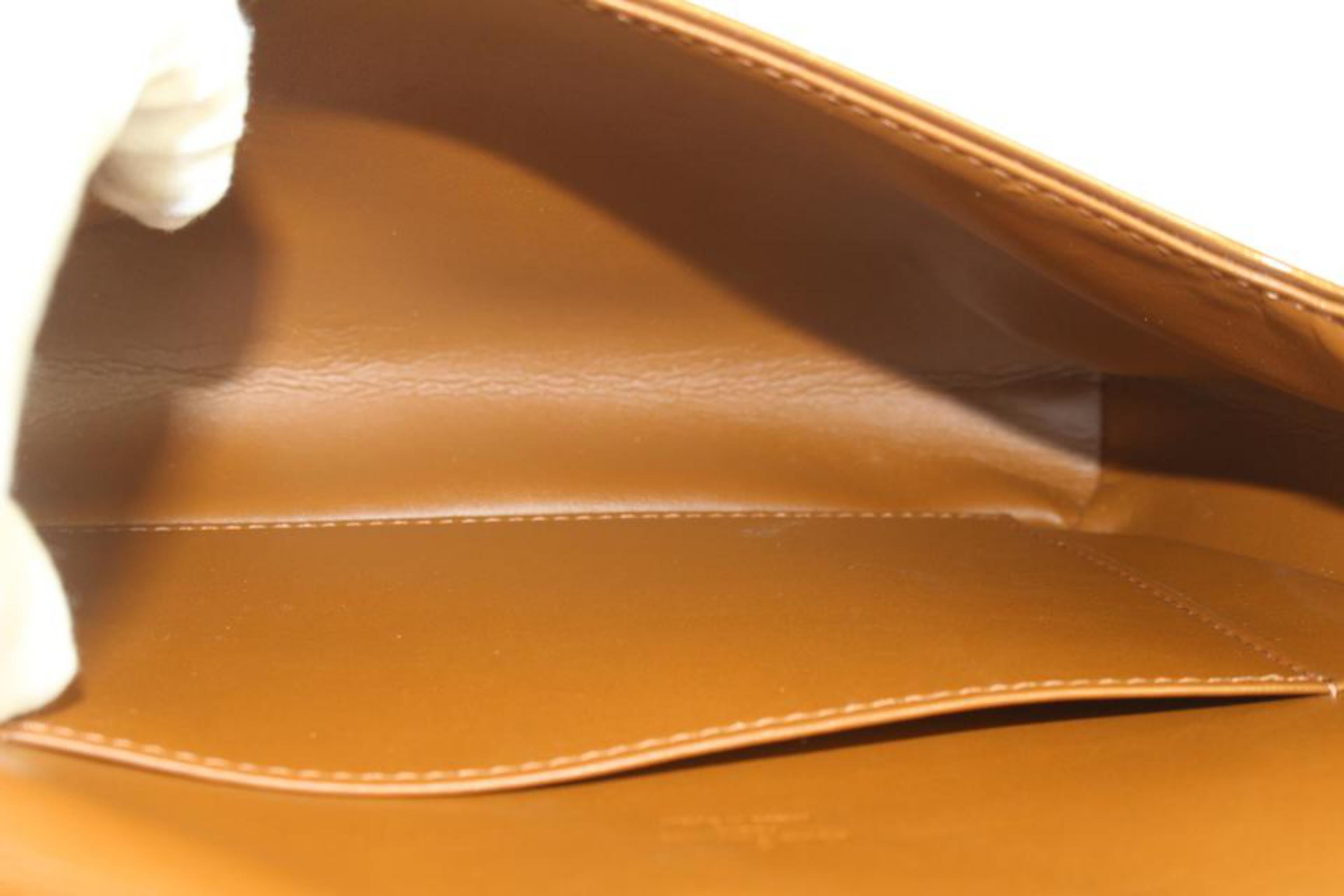 Louis Vuitton Bronzo Monogram Vernis Rame Louis Thompson Street Flap Bag In condizioni buone in vendita a Dix hills, NY