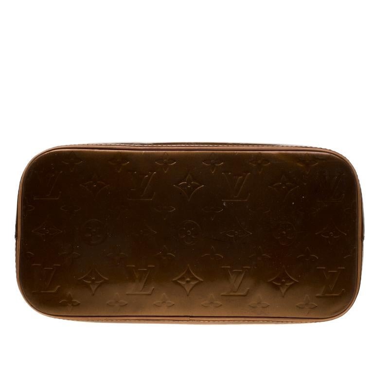 Louis Vuitton Bronze Monogram Vernis Leather Houston Bag 5