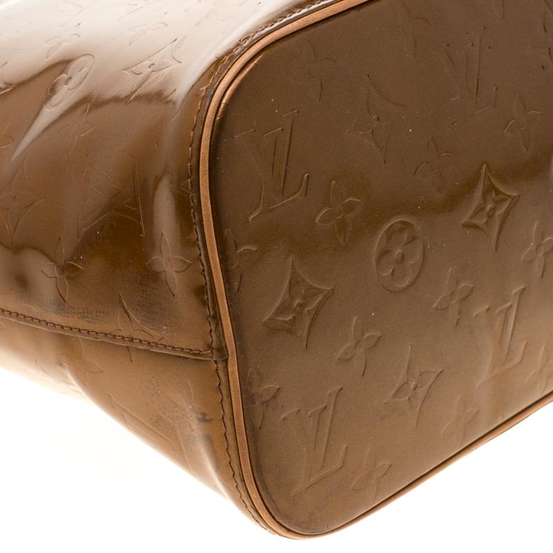 Louis Vuitton Bronze Monogram Vernis Leather Houston Bag 4