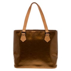 Louis Vuitton Bronze Monogram Vernis Leather Houston Bag