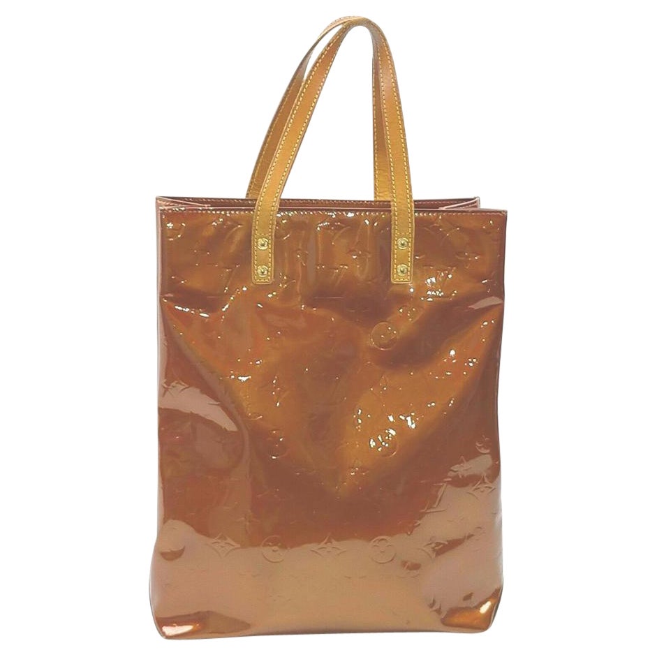Louis Vuitton Bronze Monogram Vernis Reade MM Tote Bag 862599
