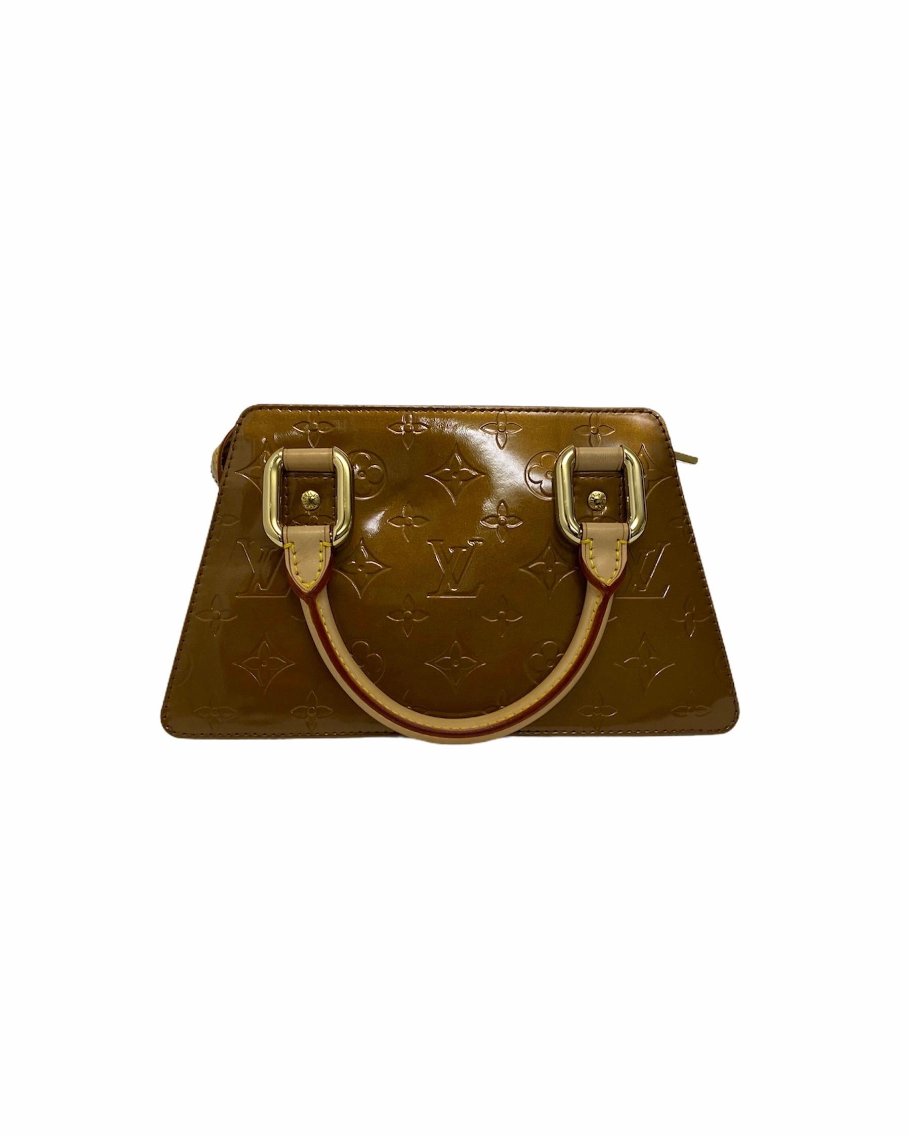 Louis Vuitton Bronze Vernice Forsyth Bag In Excellent Condition In Torre Del Greco, IT