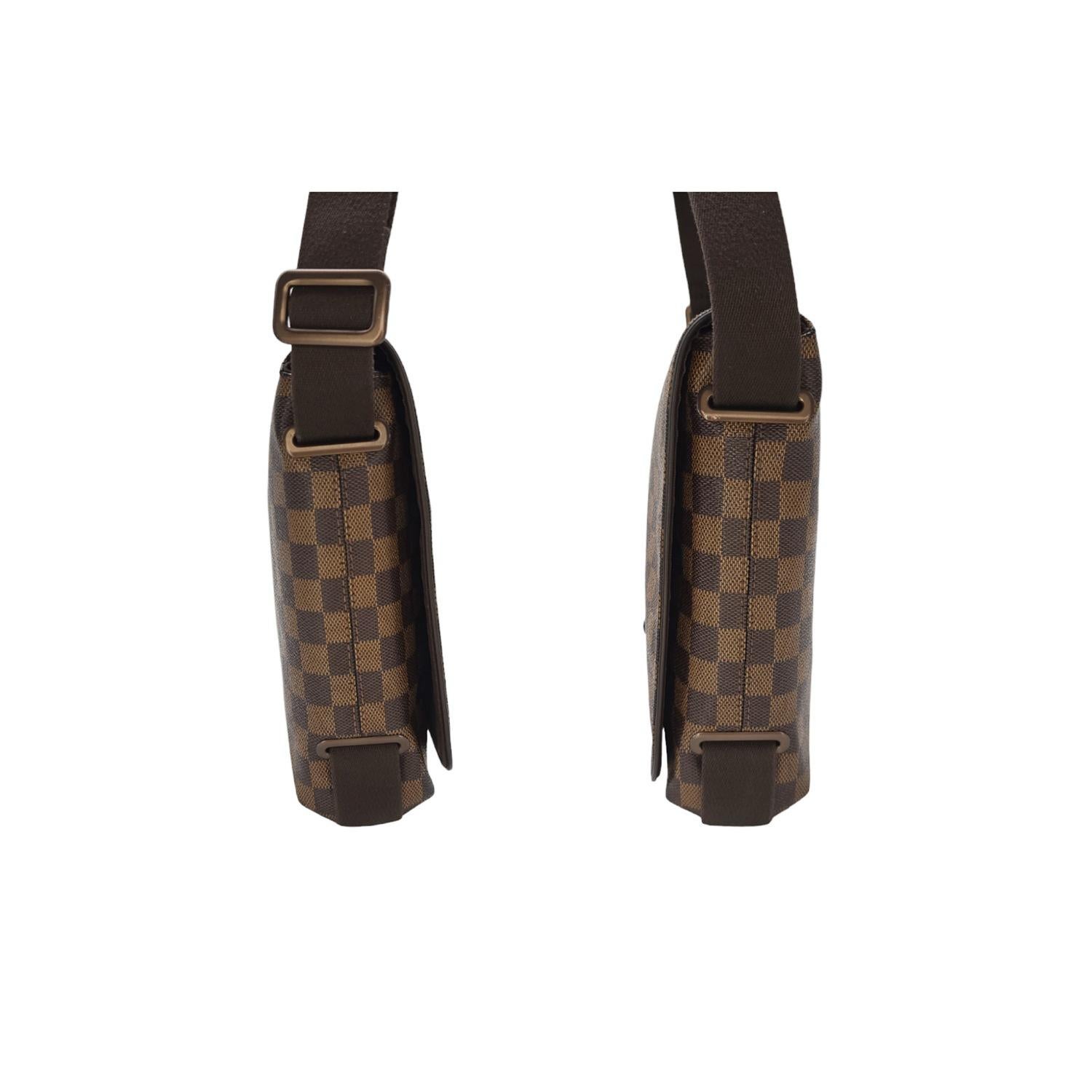 Noir Louis Vuitton Brooklyn Damier Ebene Messenger PM en vente