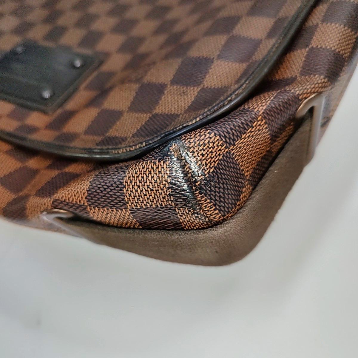 Louis Vuitton Brooklyn Messenger Bag Brown Damier Ebene Monogram en vente 13