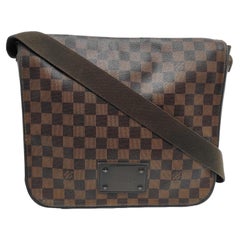 Louis Vuitton Brooklyn Messenger Bag Brown Damier Ebene Monogram