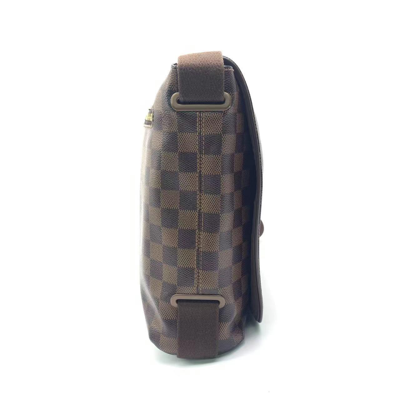 Gray Louis Vuitton Brooklyn Messenger Bag Brown Monogram