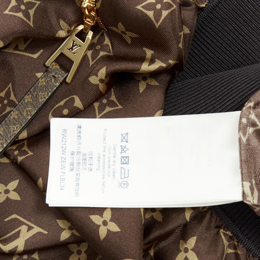 LOUIS VUITTON brown 100% silk LV monogram pullover sweater Nicki Minaj For Sale 3
