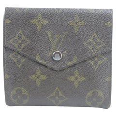 Vintage Louis Vuitton Brown 15lk0120 Monogram Elise Bifold Compact Wallet