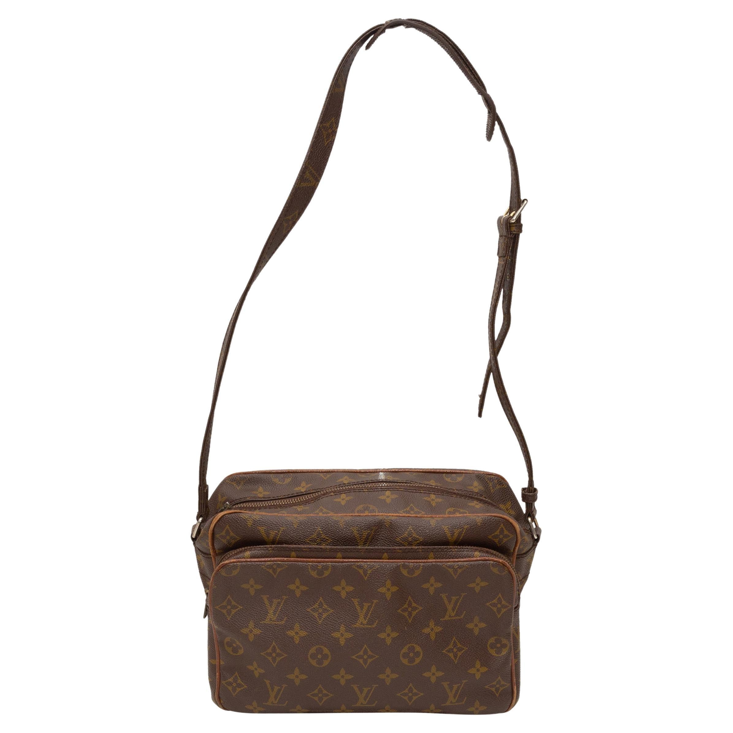 Louis Vuitton Brown 1980s Monogram Crossbody Bag