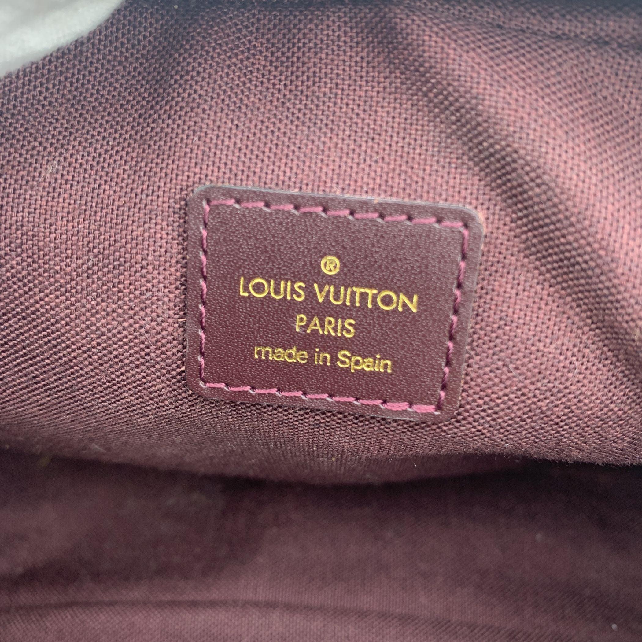 Louis Vuitton Brown Acajou Taiga Kaluga Pochette Clutch Wrist Bag 1