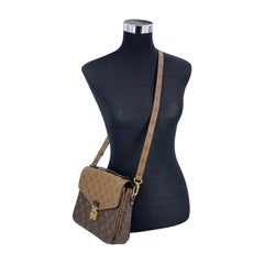 Louis Vuitton Brown and Beige Canvas Metis Monogram Reverse Shoulder Bag