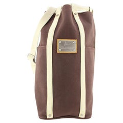 Louis Vuitton Brown Antigua Randonnee Drawstring Sling Hobo Backpack 83lk719s