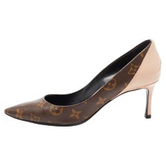 Louis Vuitton Brown/Beige Monogram Coated Canvas and Patent Leather Chérie