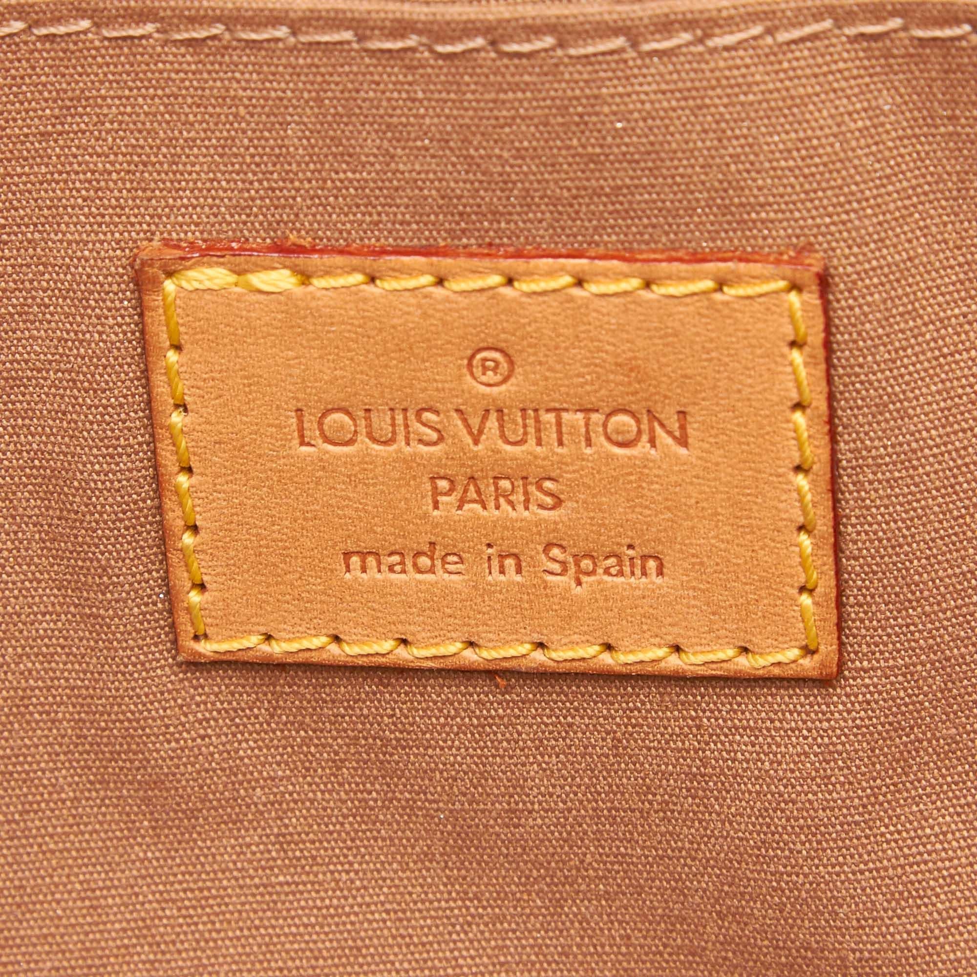 Louis Vuitton Brown Beige Vernis Leather Leather Vernis Roxbury Drive Spain For Sale 2