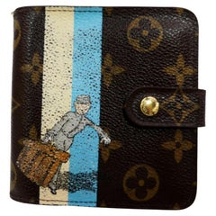 Vintage Louis Vuitton Brown Bellboy Compact Zip Groom Limited 872532 Wallet