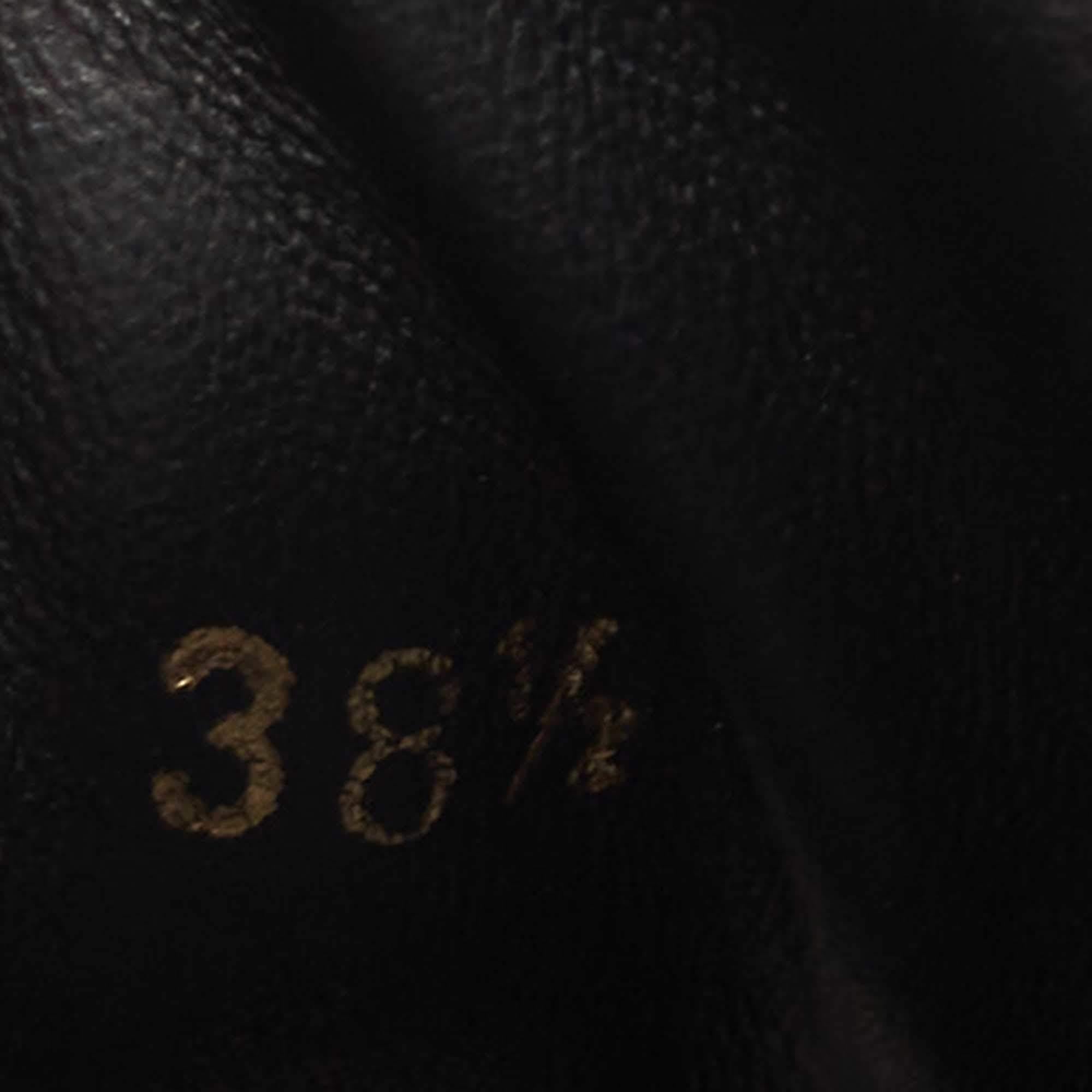 Louis Vuitton Brown/Black Canvas and Suede Run Away Sneakers Size 38.5 In Excellent Condition In Dubai, Al Qouz 2