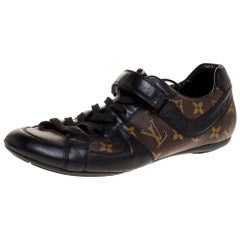 Louis Vuitton Monogram Canvas and Patent Leather Globe Trotter Sneakers  Size 6/36.5 - Yoogi's Closet