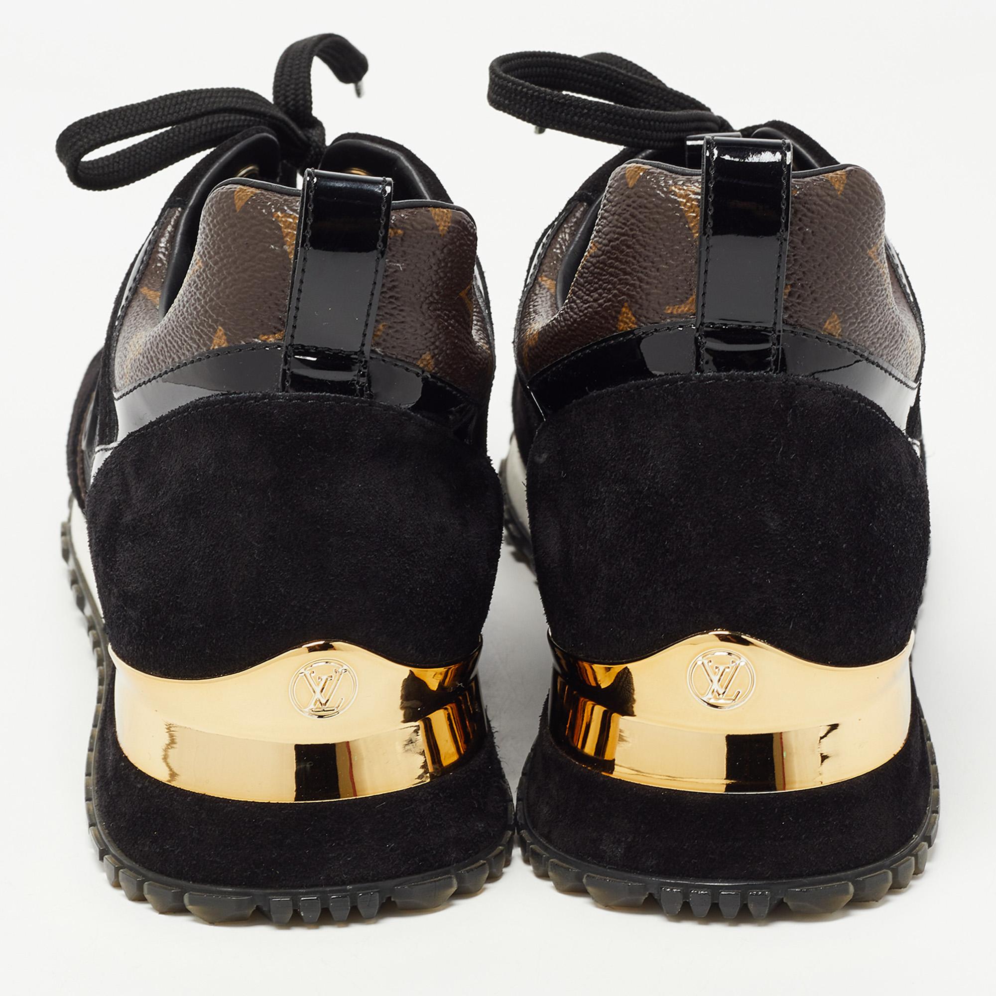 Louis Vuitton Brown/Black Monogram Canvas and Mesh RunAway Sneakers Size 39.5 3