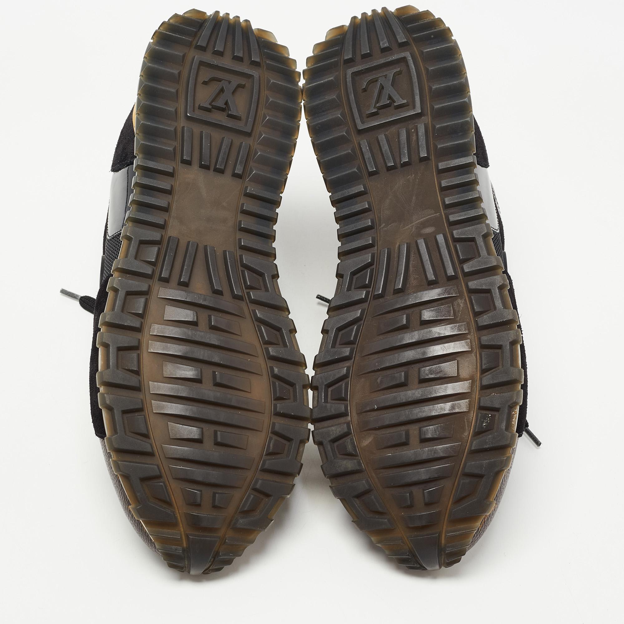 Louis Vuitton Brown/Black Monogram Canvas and Mesh RunAway Sneakers Size 39.5 4
