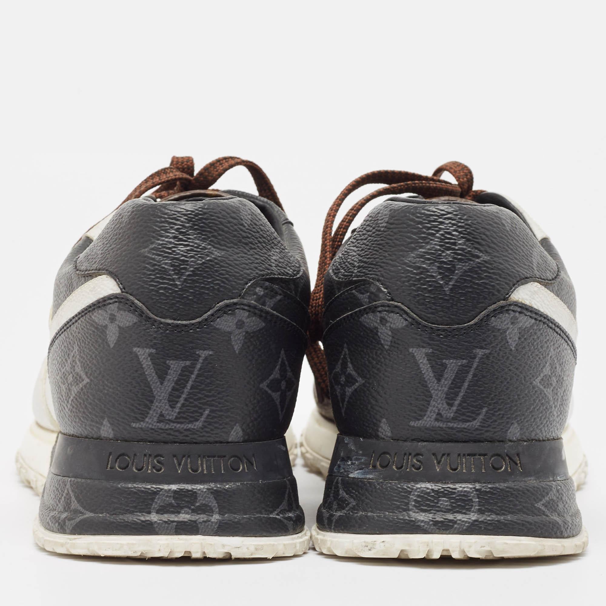 Louis Vuitton Brown/Black Monogram Monogram Canvas Run Away Sneakers Size 42 1