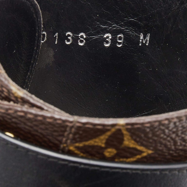 Louis Vuitton Brown/Black Monogram Wonderland Ranger Boots Size 39 Louis  Vuitton