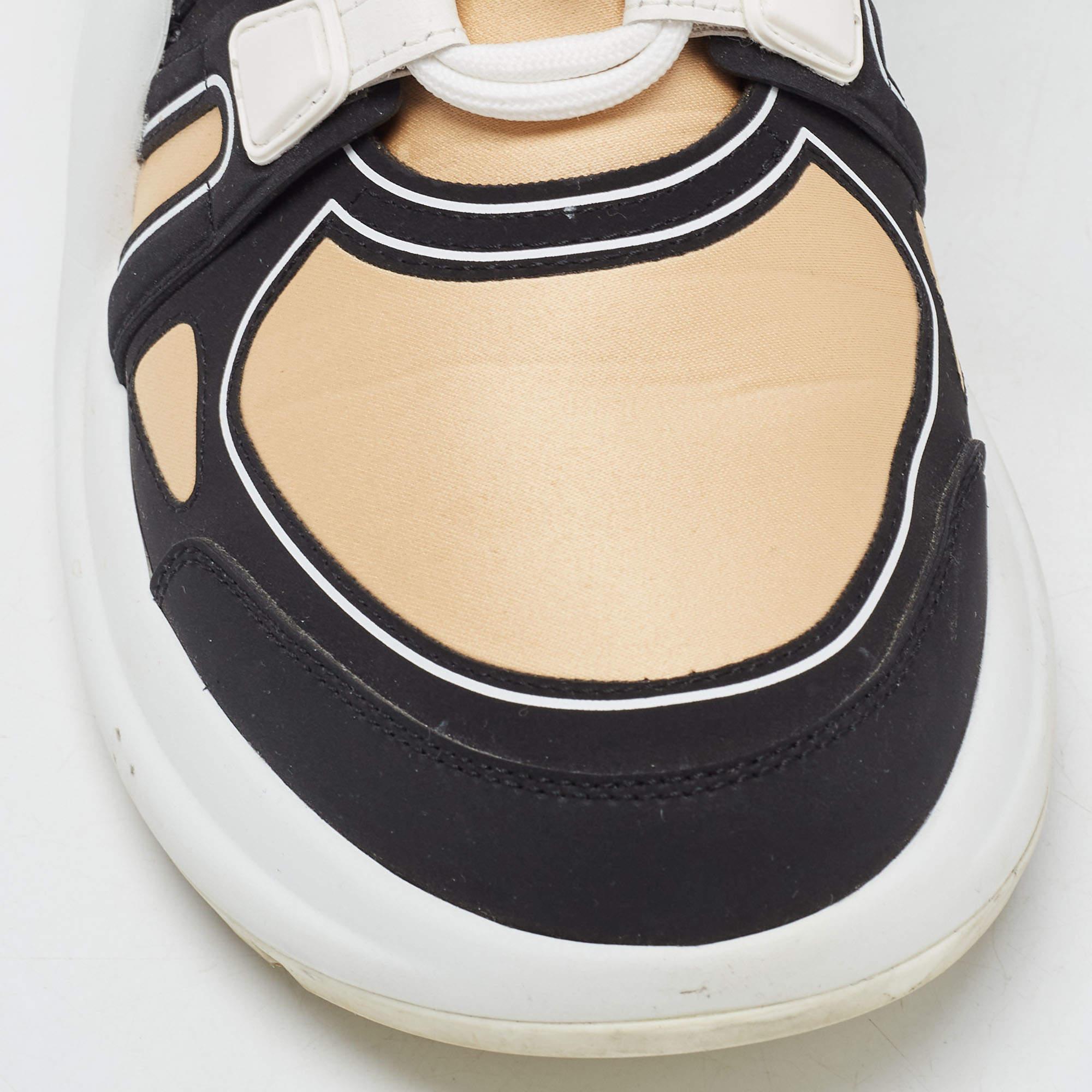 Louis Vuitton Brown/Schwarz Nylon und Leder Archlight Sneakers Größe 39 1