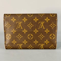 LOUIS VUITTON Brown Brass Monogram Coated Canvas Wallet