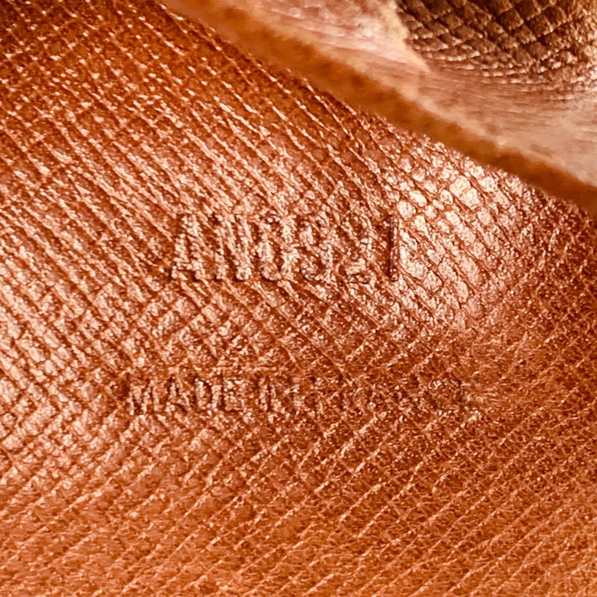 Portafoglio LOUIS VUITTON in tela rivestita con monogrammi in ottone marrone In condizioni buone in vendita a San Francisco, CA