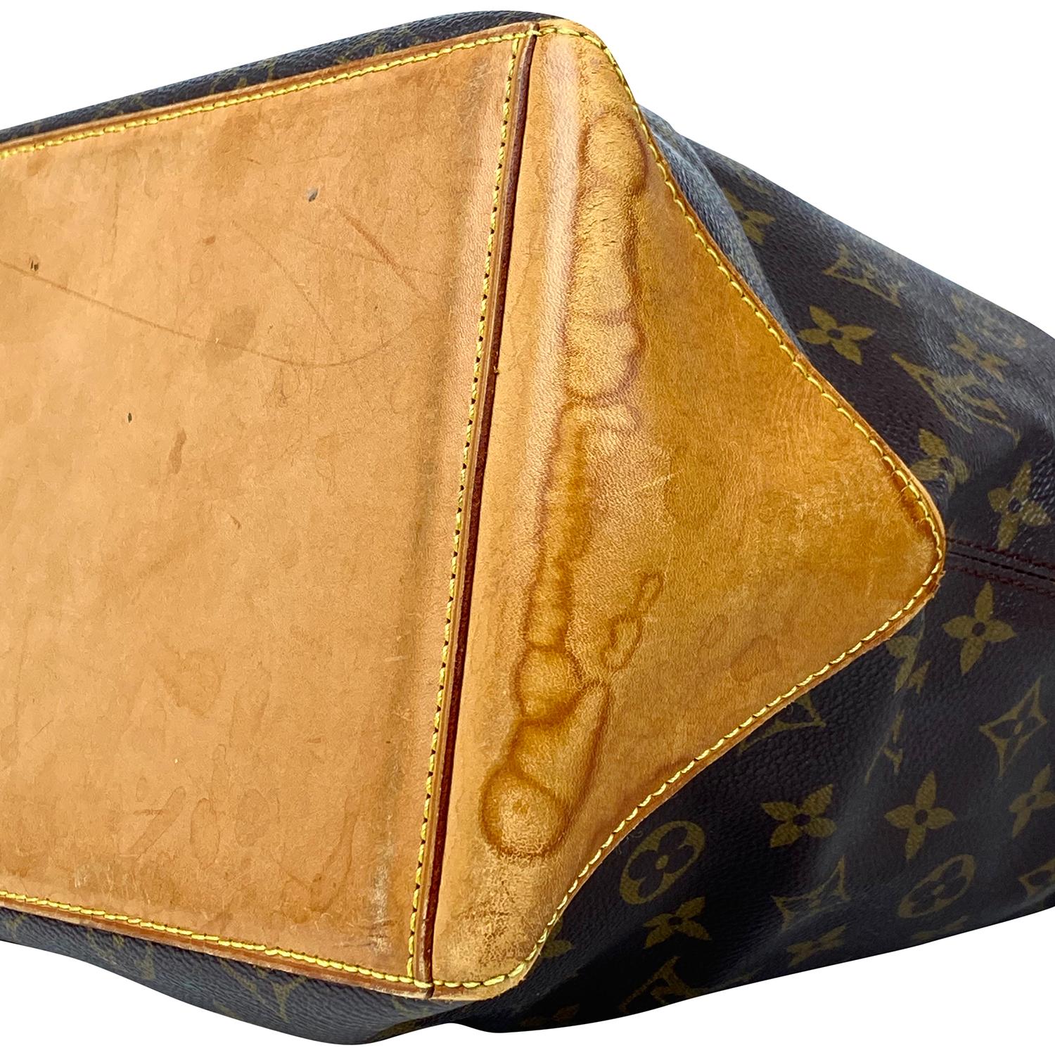 Louis Vuitton Brown Cabas Monogram Mezzo Tote Bag For Sale 6