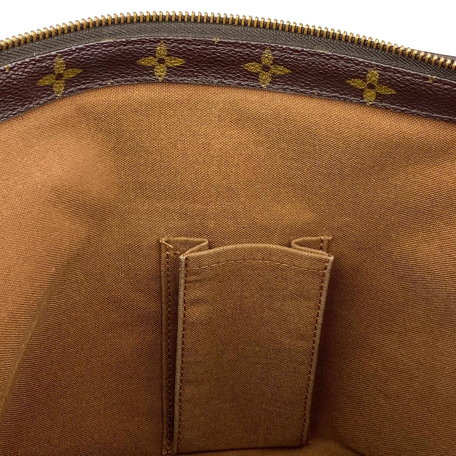 Louis Vuitton Brown Cabas Monogram Mezzo Tote Bag For Sale 10