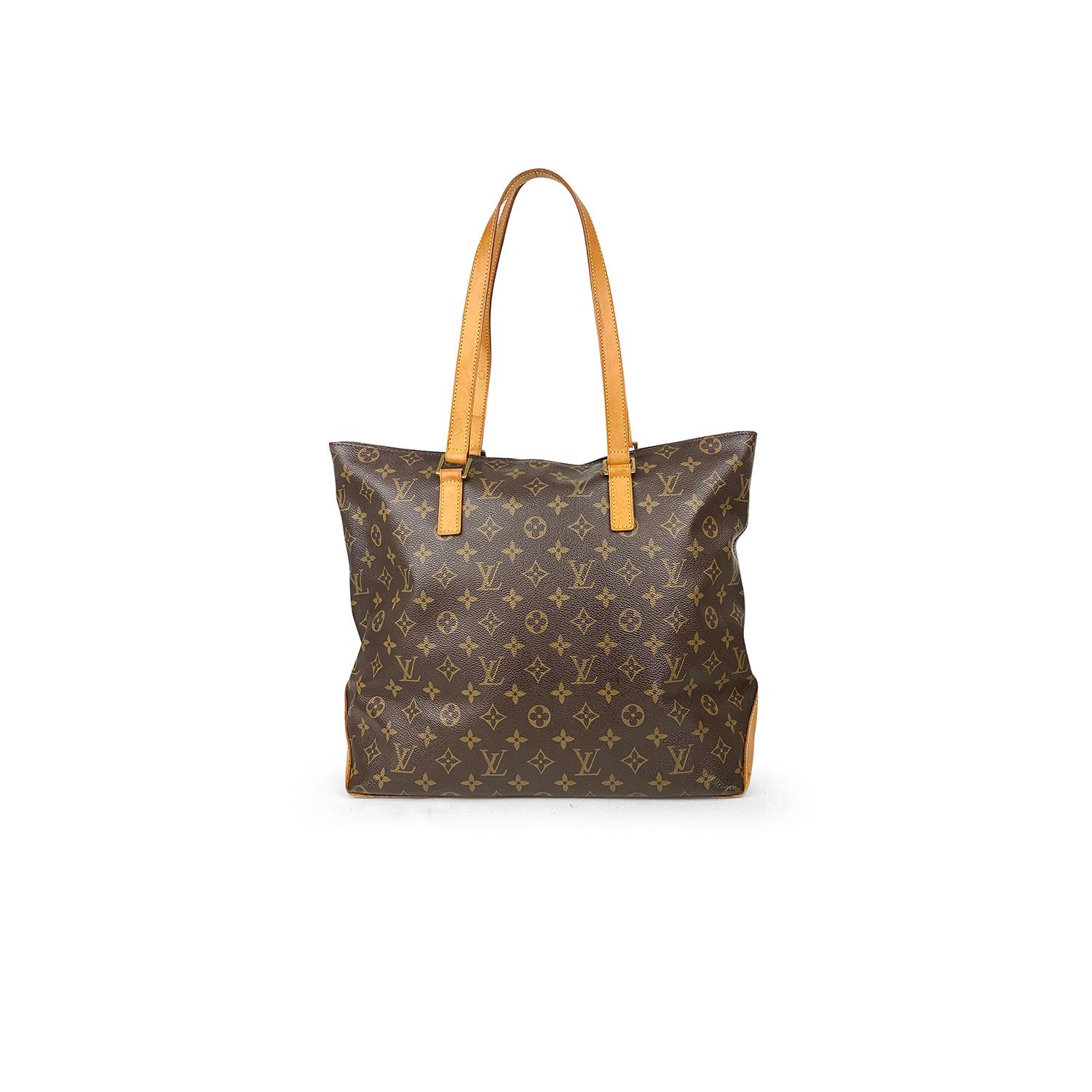 Louis Vuitton Brown Cabas Monogram Mezzo Tote Bag In Good Condition For Sale In Sundbyberg, SE