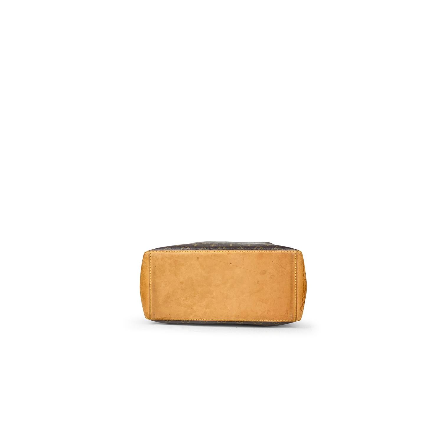 Louis Vuitton Brown Cabas Monogram Mezzo Tote Bag For Sale 1