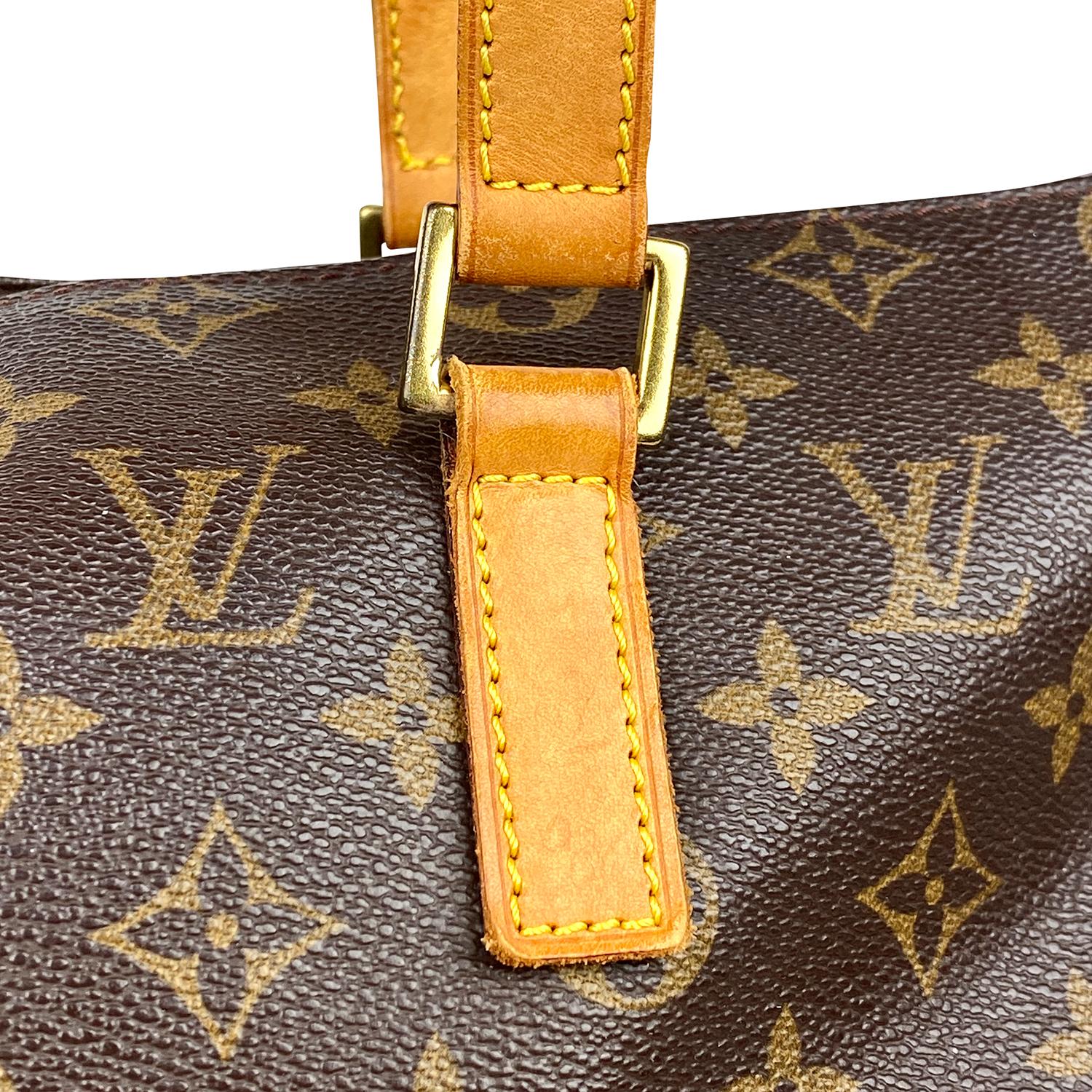 Louis Vuitton Brown Cabas Monogram Mezzo Tote Bag For Sale 2