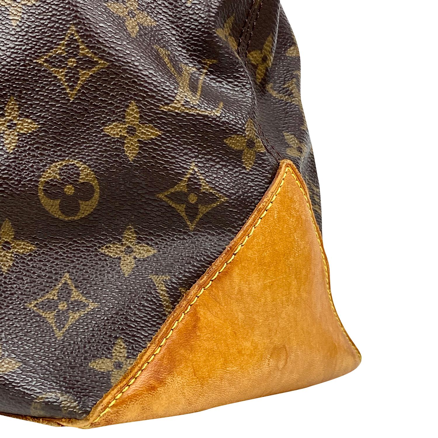 Louis Vuitton Brown Cabas Monogram Mezzo Tote Bag For Sale 3