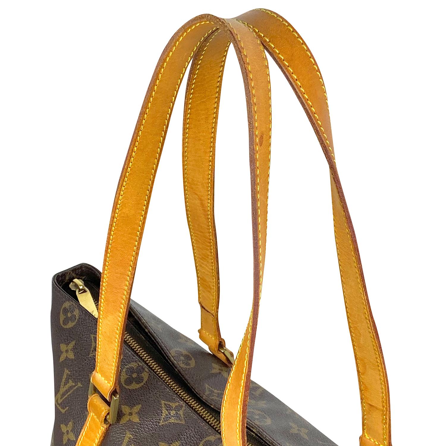Louis Vuitton Brown Cabas Monogram Mezzo Tote Bag For Sale 4