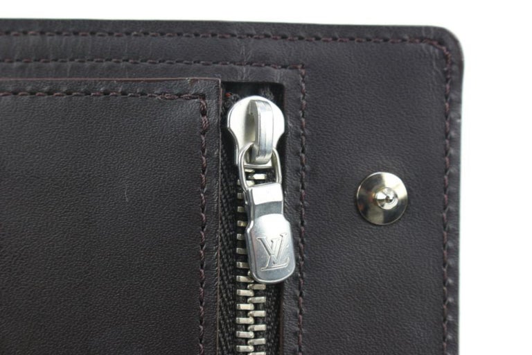 Louis Vuitton Brown Cafe Monogram Glace Compact Men's Wallet