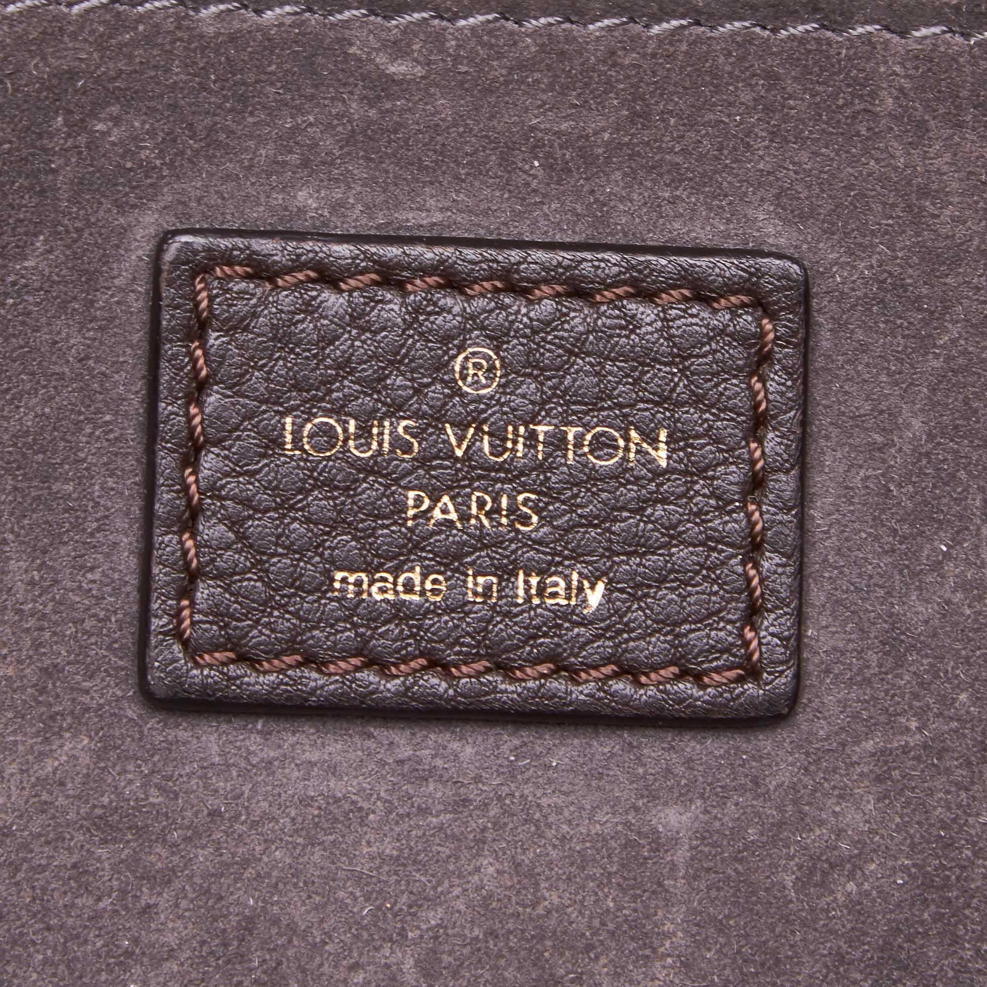 Women's Louis Vuitton Brown Calf Leather skin Sofia Coppola PM France