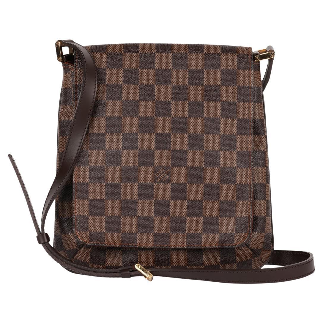 Louis Vuitton - Sac à main en cuir de veau marron Vintage Musette Salsa en vente