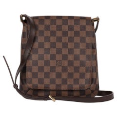 Louis Vuitton - Sac à main en cuir de veau marron Vintage Musette Salsa