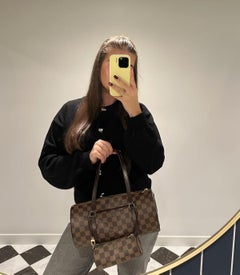 Louis Vuitton  Brown Calfskin Leather Vintage Papillon 30 With Pouch