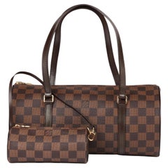 Louis Vuitton  Braunes Kalbsleder Vintage Papillon 30 mit Etui