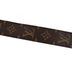 LOUIS VUITTON brown canvas 2017 BROGUE MONOGRAM Bag Strap