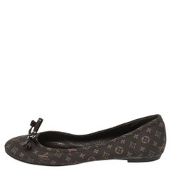 Louis Vuitton Brown Canvas Debbie Ballet Flats Size 36.5