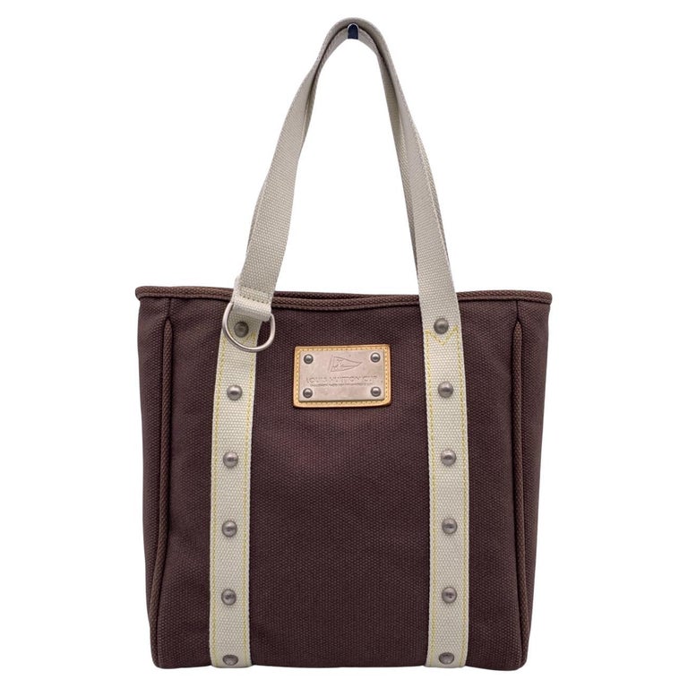 Louis Vuitton Brown Canvas Limited Edition LV Cup Antigua Tote Bag For ...