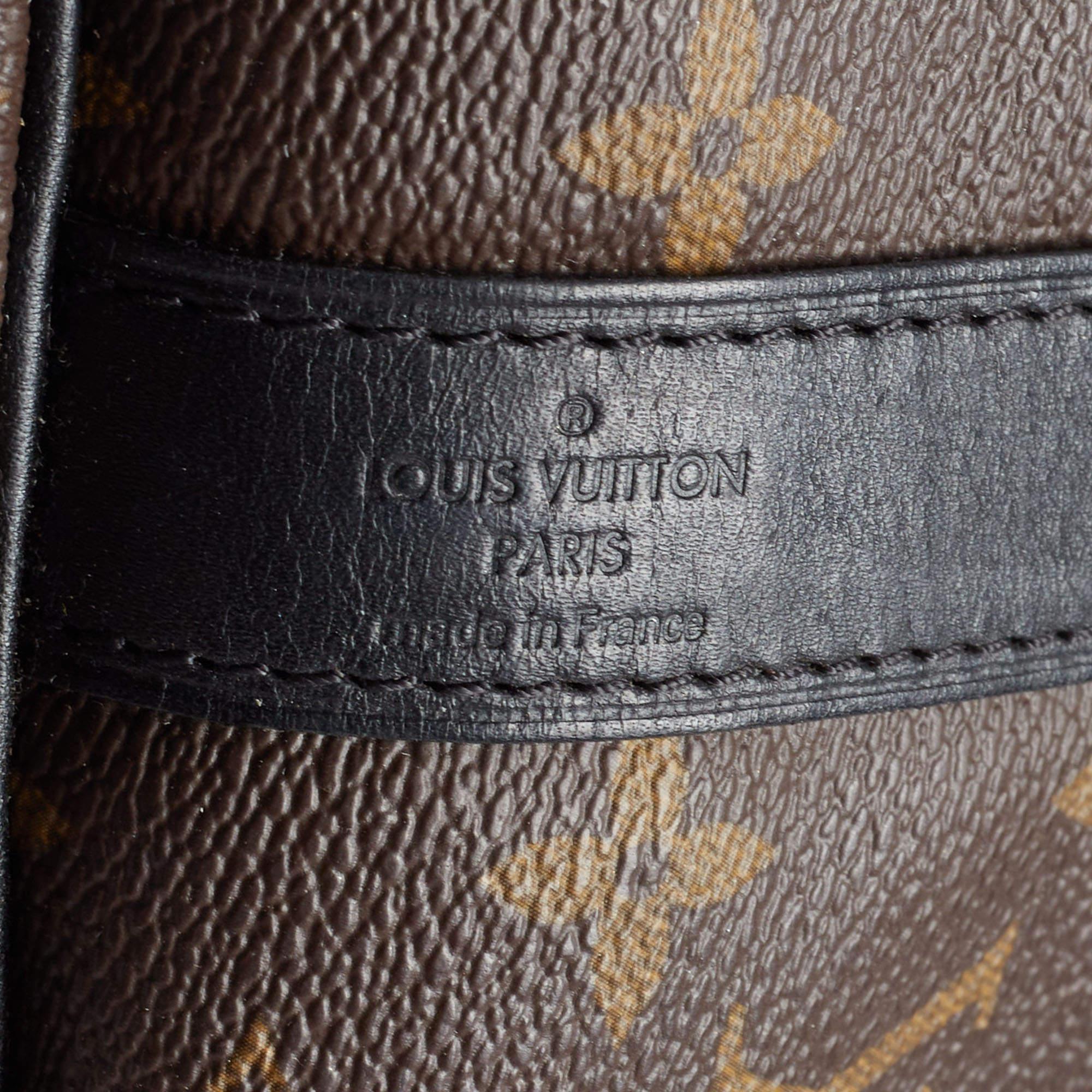 Louis Vuitton Brown Canvas Monogram Keepall Bandouliere 45 Duffel Bag For Sale 3