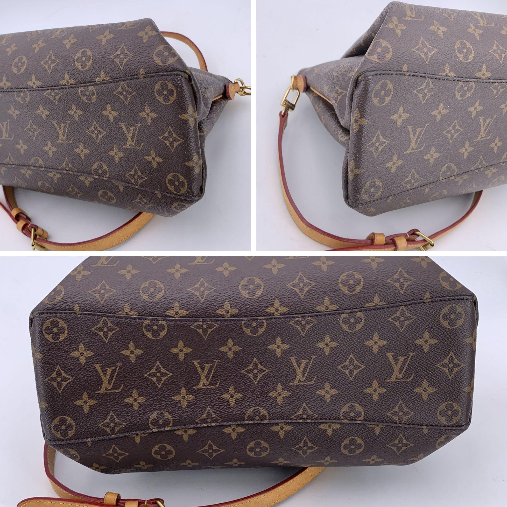 Louis Vuitton Brown Canvas Monogram Rivoli MM Satchel Bag In Good Condition In Rome, Rome