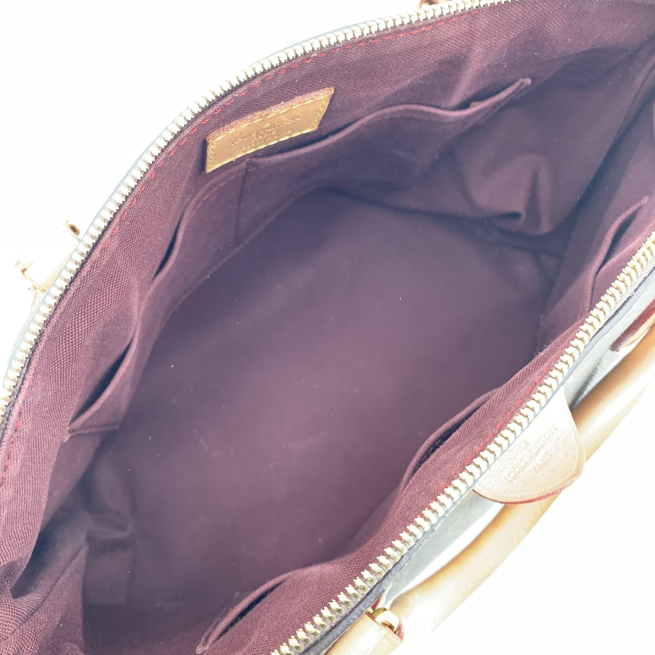 Women's Louis Vuitton Brown Canvas Monogram Rivoli MM Satchel Bag