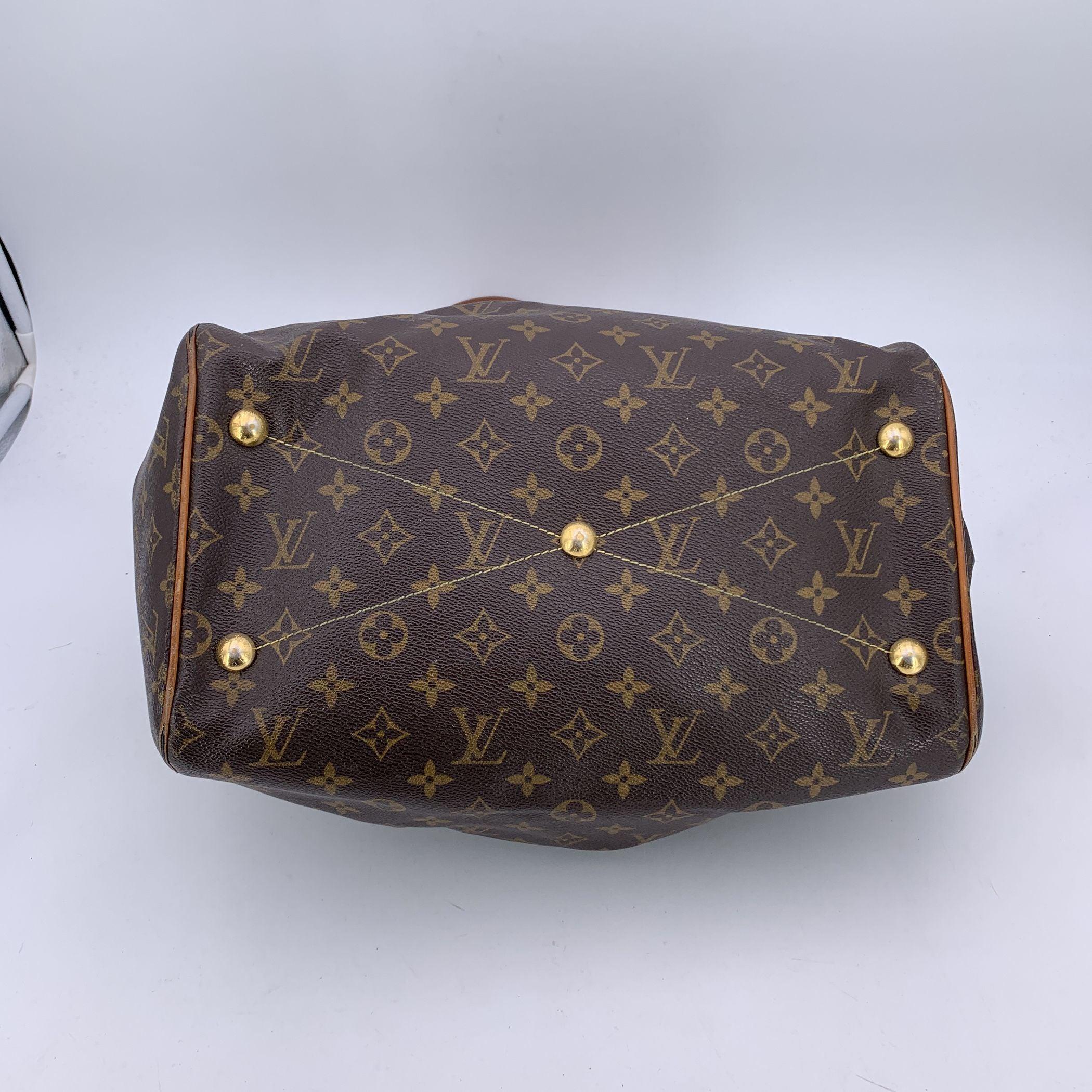 Louis Vuitton Brown Canvas Monogram Tivoli GM Satchel Bag In Fair Condition In Rome, Rome