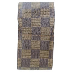 Louis Vuitton Brown Cigarette Case Damier Ebene Etui Pouch 871513